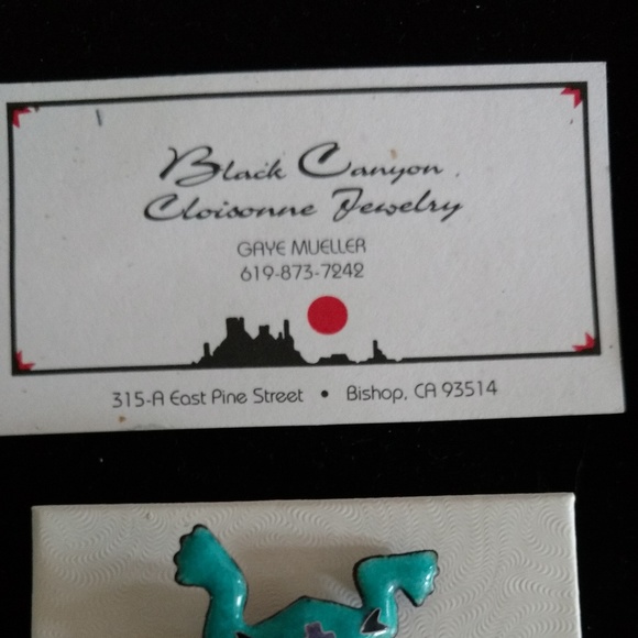 Cloisonne Frog Pin - NWOT - Handcrafted - Picture 4 of 6